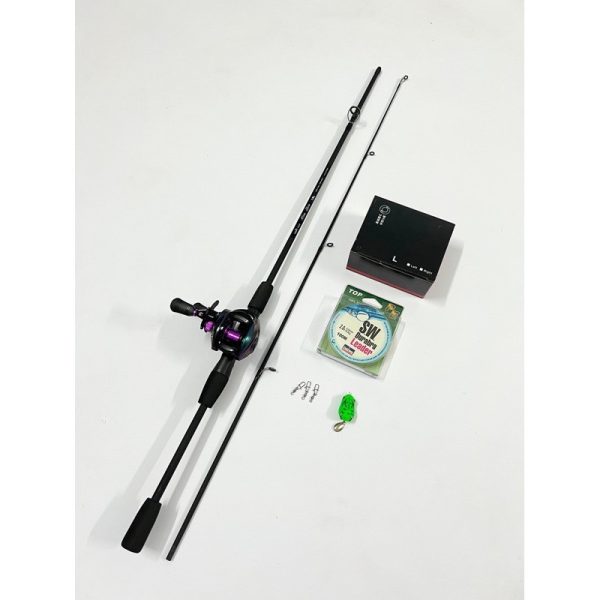 Combo bộ Cần Câu lure Máy Ngang Spin Rice máy ngang - Ảnh 6