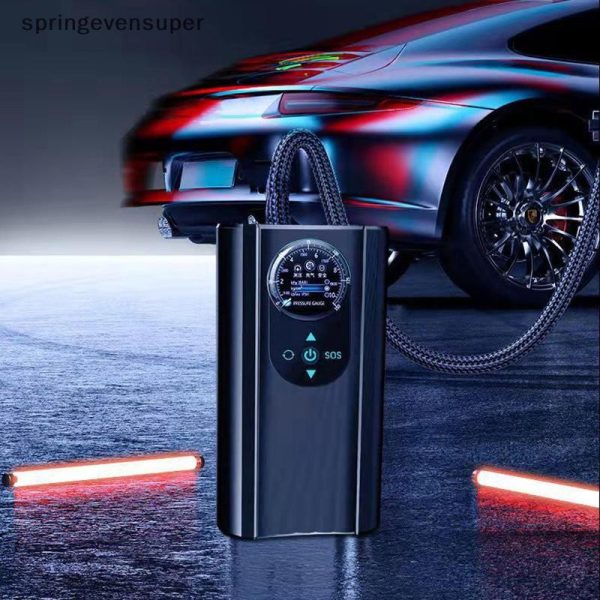 MÁY BƠM LỐP mini bơm Ô TÔ,MOTO ĐỘ CHÍNH SÁT CAO siêu tiện lợi - Ảnh 4