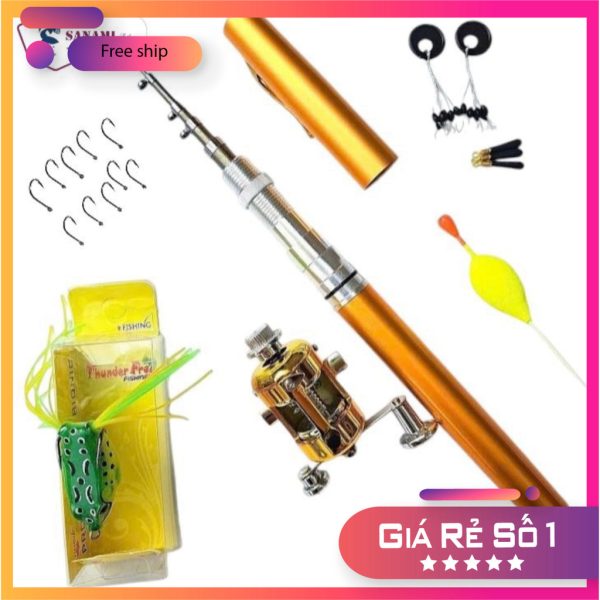 Bộ cần câu bút mini giá rẻ - Ảnh 6