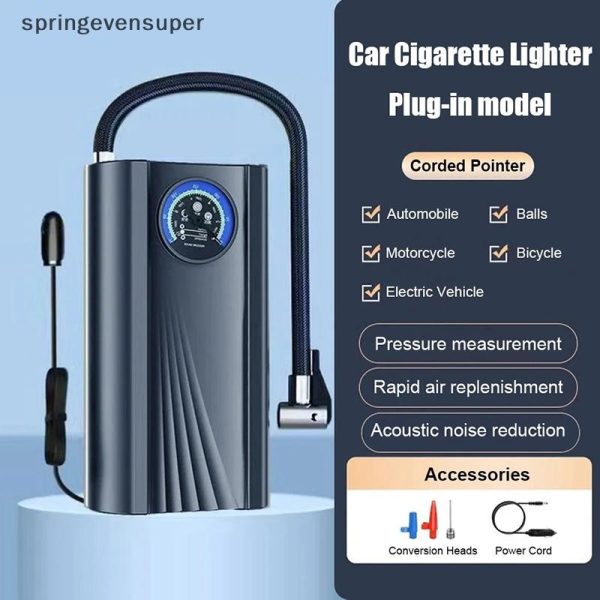 MÁY BƠM LỐP mini bơm Ô TÔ,MOTO ĐỘ CHÍNH SÁT CAO siêu tiện lợi - Ảnh 3