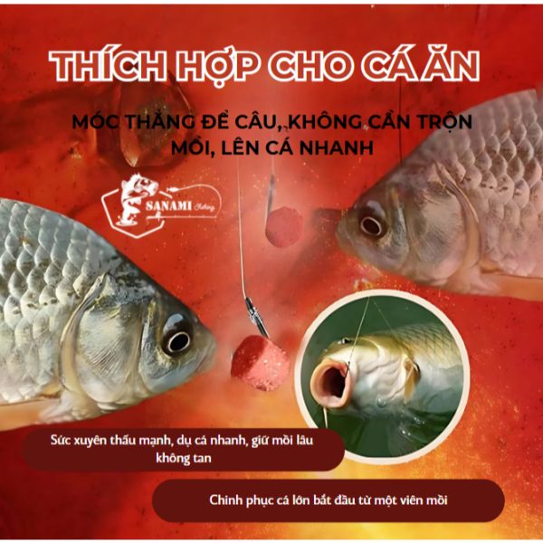 Mồi Viên HUA chuyên câu cá chép, trôi,trắm,rô phi..v.v. Cá nước ngọt - Ảnh 6