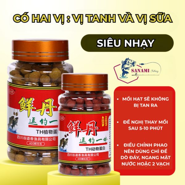 Mồi Viên HUA chuyên câu cá chép, trôi,trắm,rô phi..v.v. Cá nước ngọt - Ảnh 7