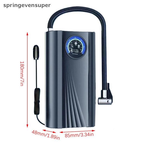 MÁY BƠM LỐP mini bơm Ô TÔ,MOTO ĐỘ CHÍNH SÁT CAO siêu tiện lợi - Ảnh 6